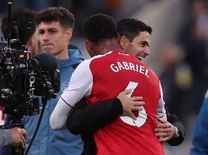 自20-21賽季以來，加布里埃爾是唯一直接參與20粒英超進(jìn)球的中衛(wèi)