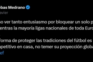 特巴斯談海外西甲取消：我很好奇，為何人們這么熱衷阻止海外比賽