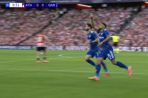 畢巴開場丟球！在3場歐戰(zhàn)第1分鐘破門，卡拉巴赫前鋒是歷史首人