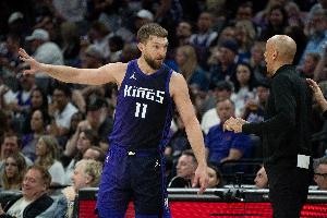 薩博尼斯已參加投籃訓(xùn)練 是否出戰(zhàn)今天比賽將在賽前決定