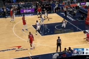 萬箭齊發(fā)！凱肖恩-喬治三分射進還要加罰 奇才轟14-3領先76人15分