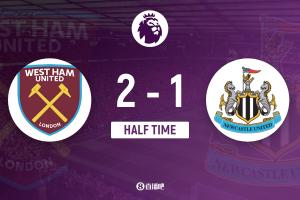 半場-帕奎塔世界波博特曼送烏龍墨菲破門 西漢姆聯(lián)2-1紐卡斯?fàn)柭?lián)