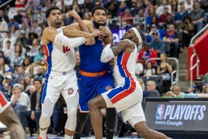 本賽季籃下防守命中率榜：活塞52.2%高居榜首 森林狼魔術(shù)分居2、3