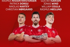 丹麥?zhǔn)李A(yù)賽名單：小舒梅切爾、埃里克森領(lǐng)銜，霍伊倫、多爾古在列