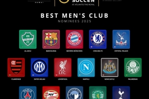 環(huán)足獎2025年最佳男足俱樂部候選：巴黎、切爾西、巴薩、拜仁在列