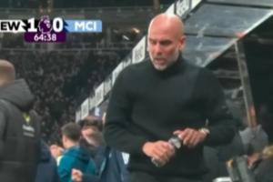 氣炸??曼城丟球后瓜迪奧拉暴怒狂砸替補席座椅，氣得滿臉通紅