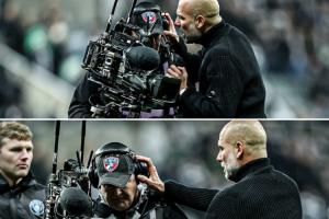 英媒：瓜帥輸球后與攝影師發(fā)生沖突，不滿他拍攝瓜和吉馬良斯交流