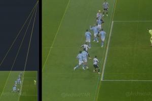 重大誤判？機構(gòu)對紐卡第二球重新劃線，吉馬良斯明顯處于越位位置