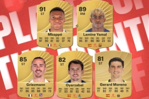 西甲11月最佳球員候選：格列茲曼、姆巴佩、亞馬爾在列