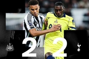 此前11勝5負(fù)！紐卡斯?fàn)栐?025年的英超主場(chǎng)比賽首次出現(xiàn)平局