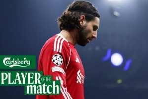 點(diǎn)射絕殺！官方：索博斯洛伊當(dāng)選利物浦1-0國(guó)米隊(duì)內(nèi)最佳球員