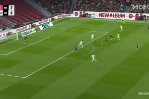 巴薩3-0領(lǐng)先！埃里克·加西亞搶斷后直塞，費爾明破門