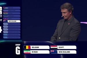 世界杯抽簽G組：比利時(shí)、埃及、伊朗、新西蘭！