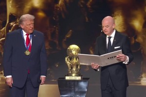 國際足聯(lián)官方：特朗普獲得首屆國際足聯(lián)和平獎！